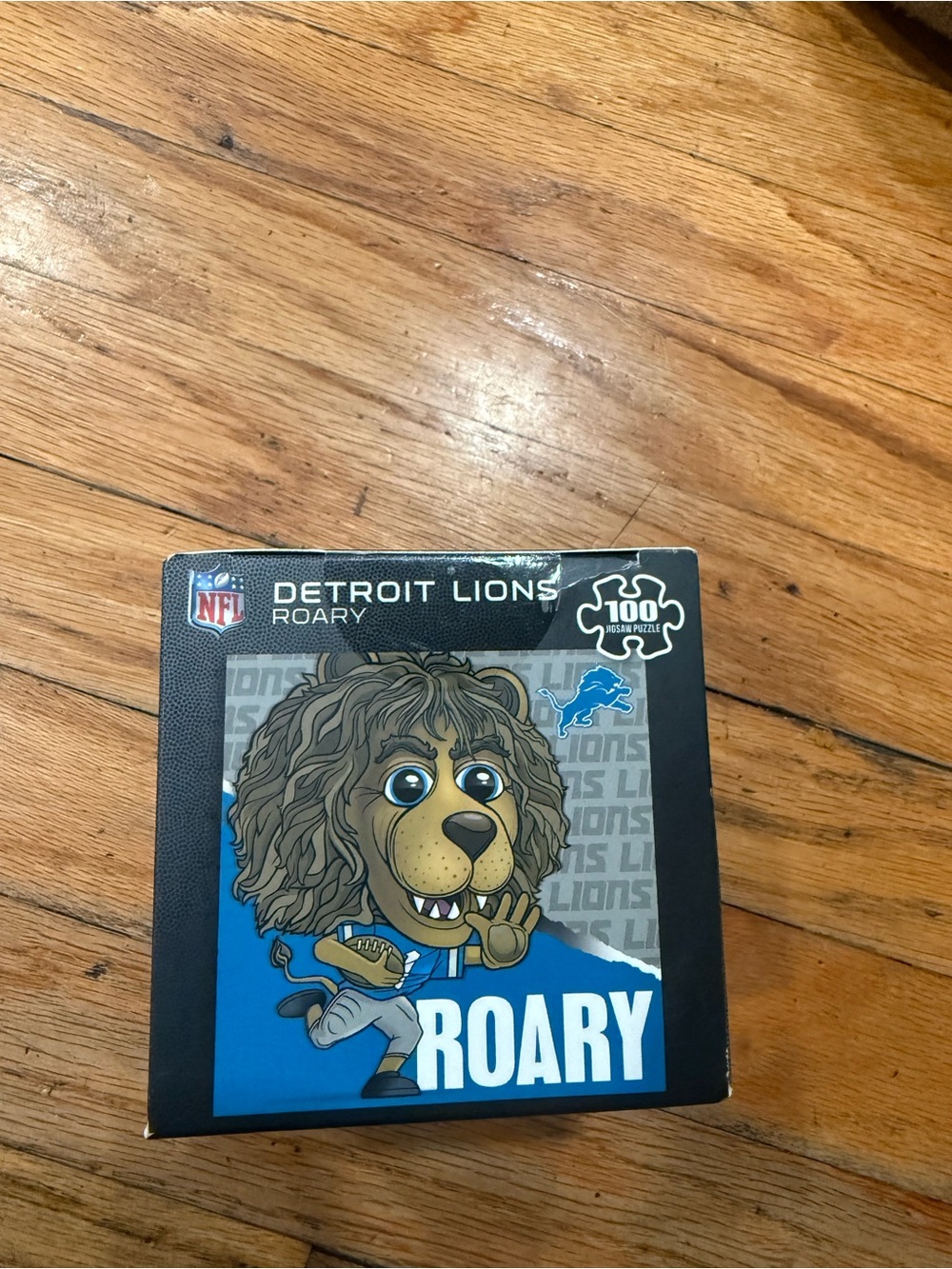 NFL Detroit Lions Roary Puzzle - Blue, Gray, Black